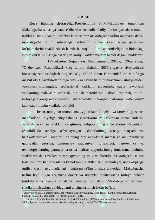 Maktabgacha ta’lim tizimida boshqaruv kadrlarni tayyorlash va qayta tayyorlash tizimini takomillashtirish 3