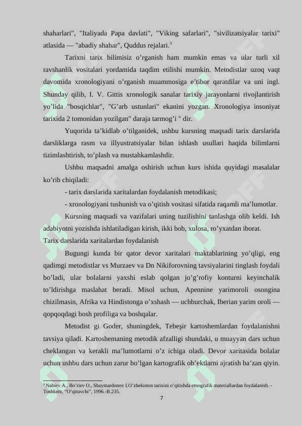 TARIX VA IJTIMOIY FANLAR O’QITISHDA XARITALAR TURLARI VA ULARNING AHAMIYATI 7