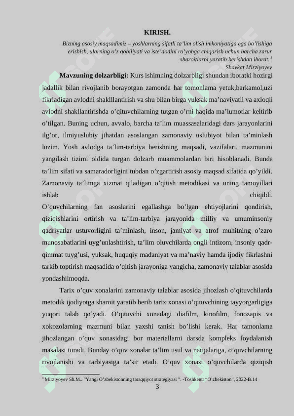 UMUMTA’LIM MAKTABLARIDA TARIX FANI XONASINING O’QITUVCHI TOMONIDAN ILMIY METODIK JIXOZLANISH SABABLARI 3