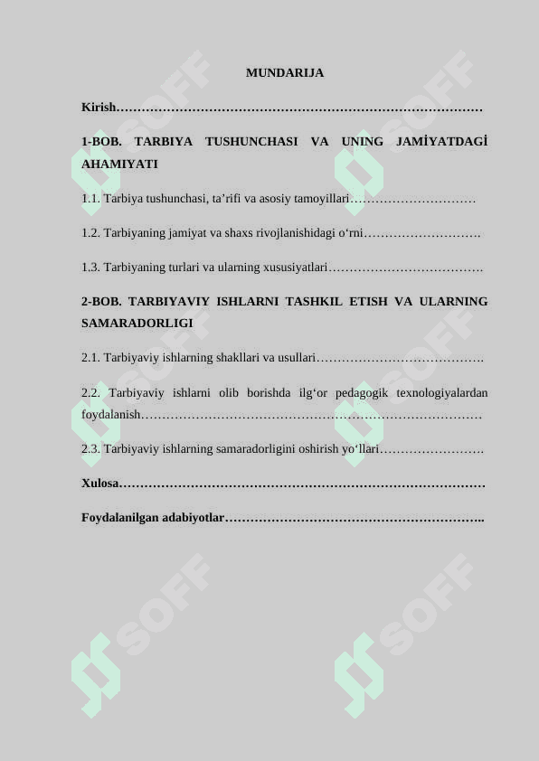 Tarbiyaviy ishlarning o‘quvchi tarbiyasiga ta’siri 2
