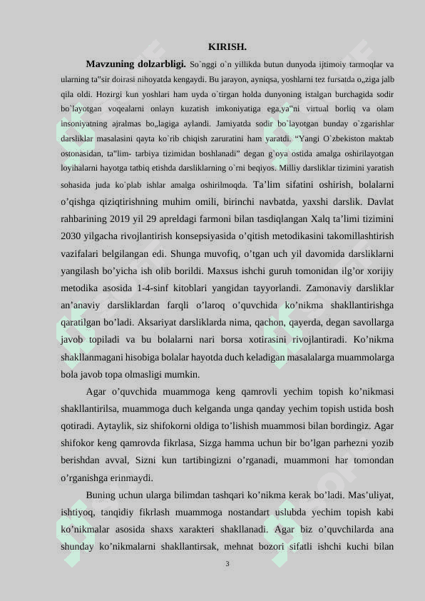 8-SINF O’ZBEKISTON TARIXI DARSLIGINING TUZULISHI. 3