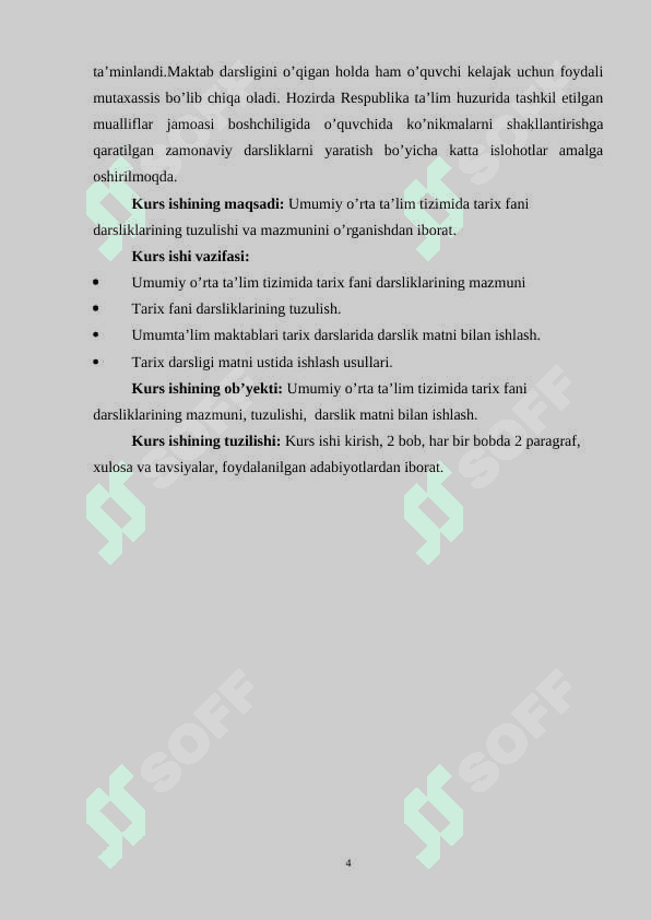 8-SINF O’ZBEKISTON TARIXI DARSLIGINING TUZULISHI. 4