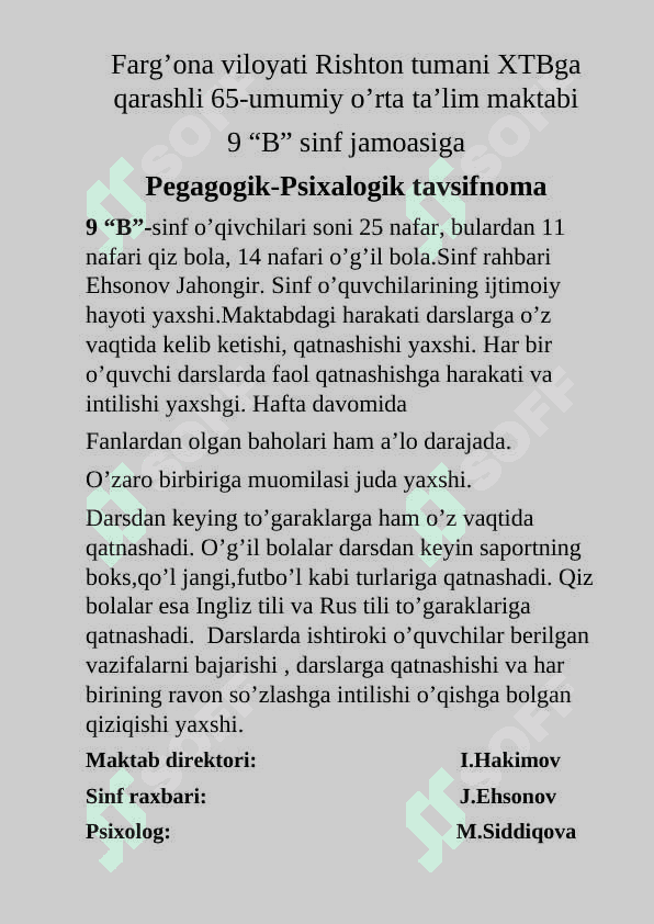 Psixologik tavsifnoma 2