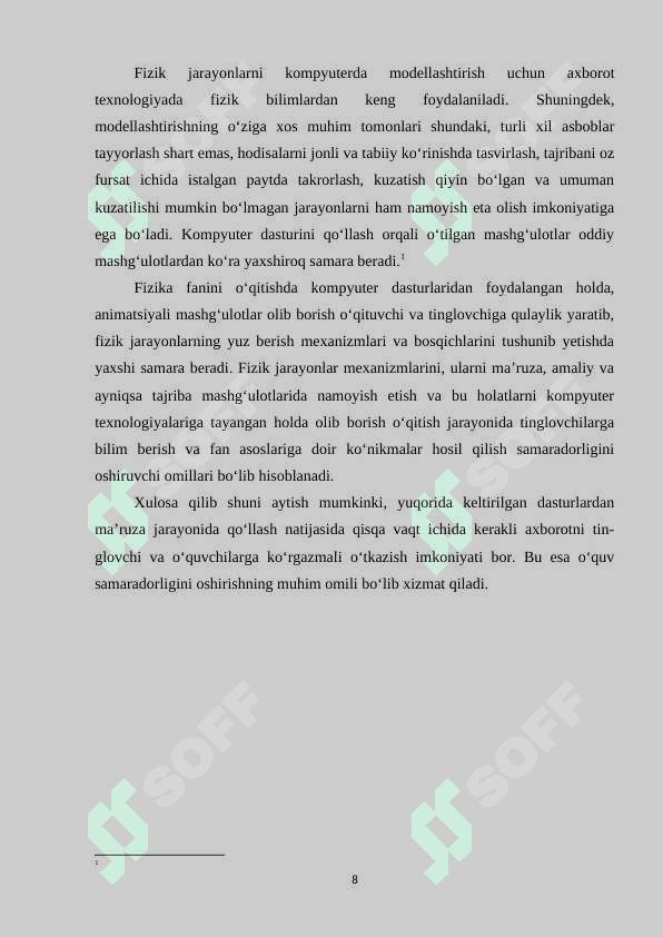 Fizika ta’limida axborot texnologiyalarni joriy qilish 8