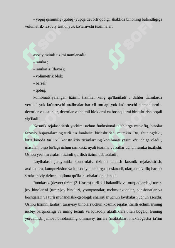 Turar joy binolarini konstruktiv yechimlarini tahlil qilish 3