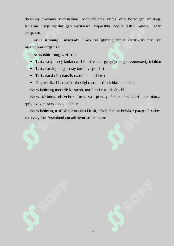 Tarix darsliklariga qo’yiladigan zamonaviy talablar 5