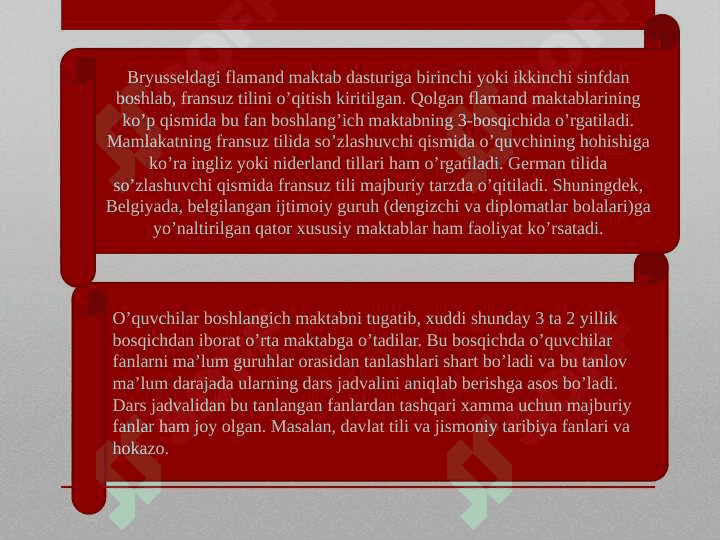 BELGIYA TA’LIM TIZIMI 6