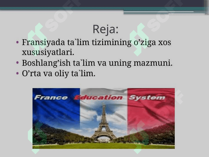Fransiya ta'lim tizimi 2
