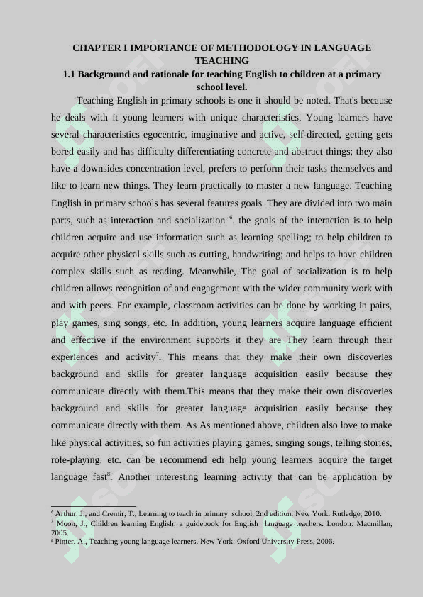 TEACHING ENGLISH TO CHILDREN AT A PRIMARY SCHOOL APPLYING NEW METHODS 4