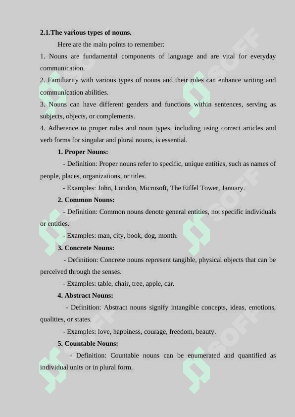 THE NOUN AND IT`S GRAMMATICAL CATEGORIES 8