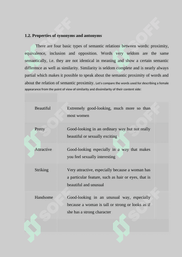 CLASSIFICATION OF WORDS SYNONYMS, ANTONYMS AND HOMONYMS 6