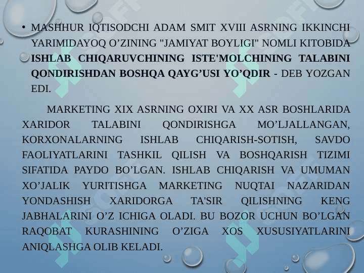 MARKETINGNING  MOHIYATI, MAQSADI VA VAZIFALARI pptx 6