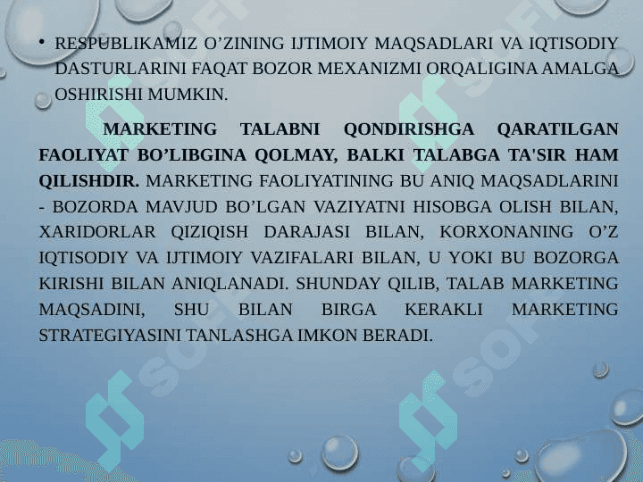 MARKETINGNING  MOHIYATI, MAQSADI VA VAZIFALARI pptx 8