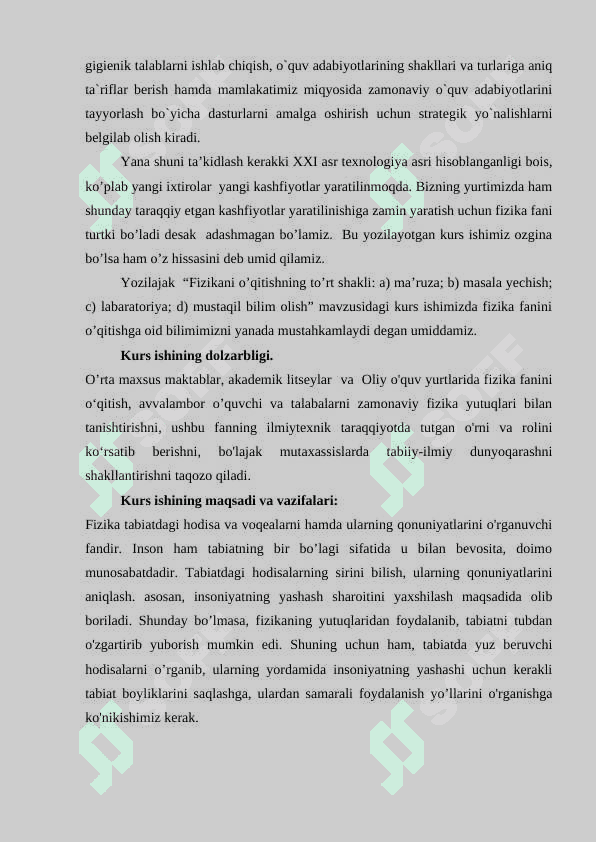 Fizikani o’qitishning turt shakli ma’ruza  masala yechish labaratoriya praktikumi mustaqil bilim olish 3