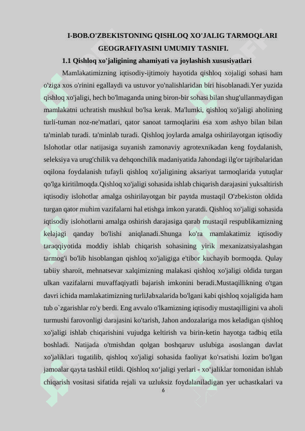 O'zbekiston Respublikasi qishloq xo'jaligi 6