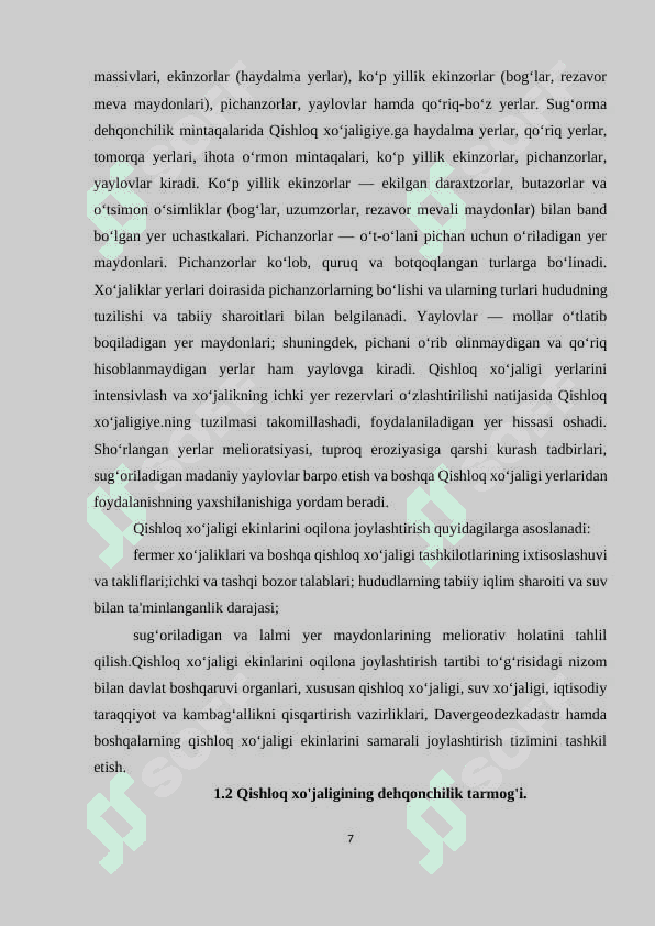 O'zbekiston Respublikasi qishloq xo'jaligi 7