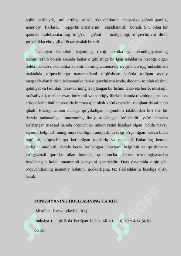 Funksiyani aniqlanish sohasini 4