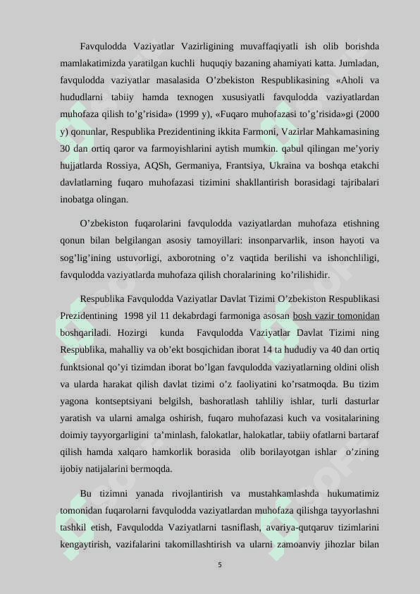 Fuqaro muhofazasi rejalari va ularni tuzish tartibi 5