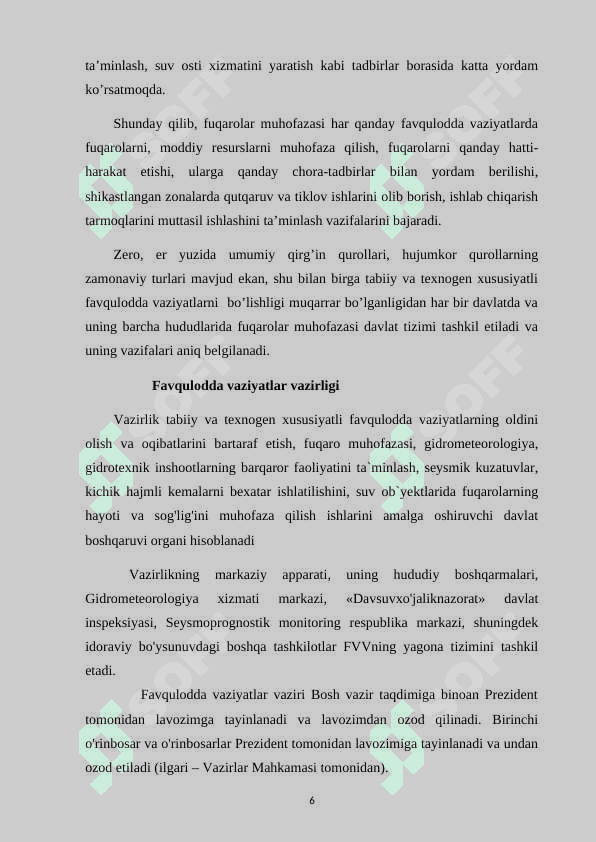 Fuqaro muhofazasi rejalari va ularni tuzish tartibi 6