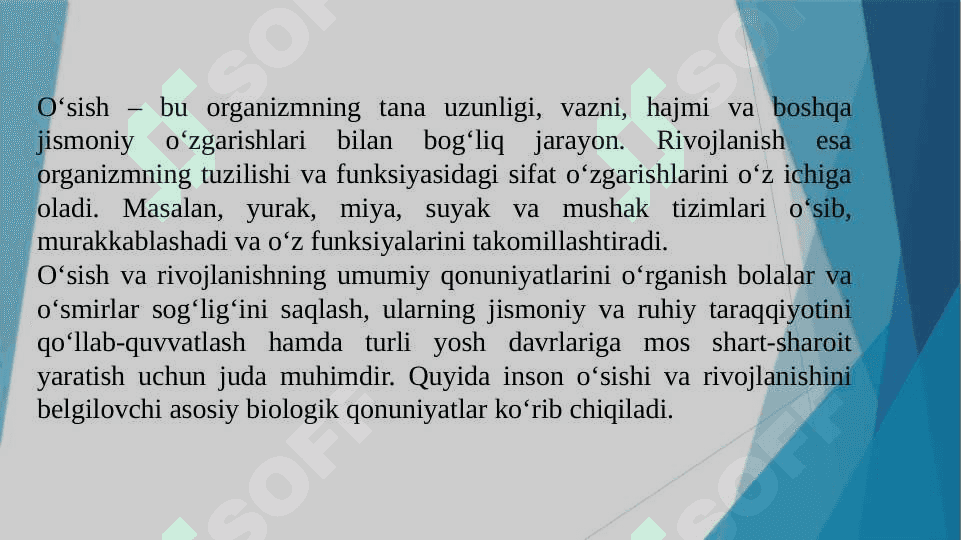 Inson o‘sishi va rivojlanishining umumiy qonuniyatlari 4