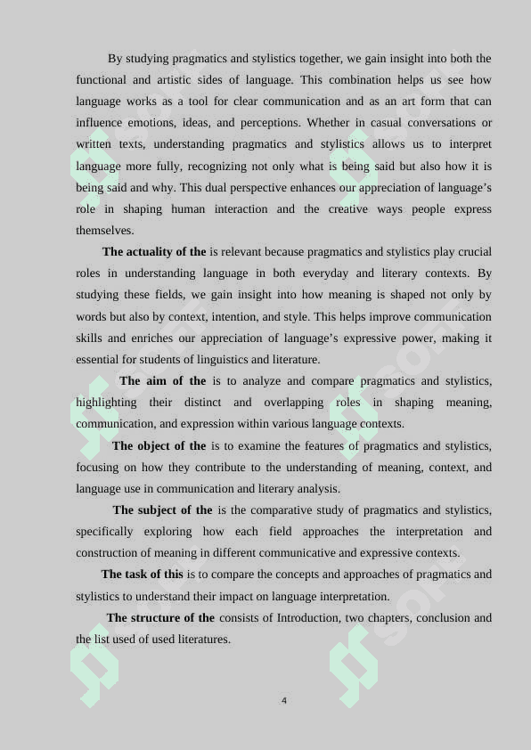 PRAGMATICS AND STYLISTICS 4