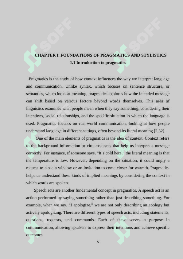 PRAGMATICS AND STYLISTICS 5