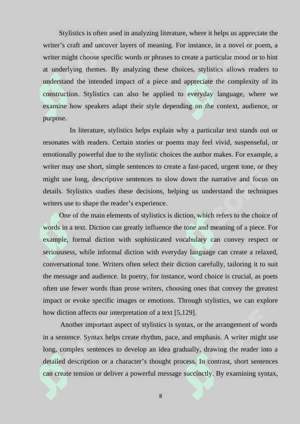 PRAGMATICS AND STYLISTICS 8