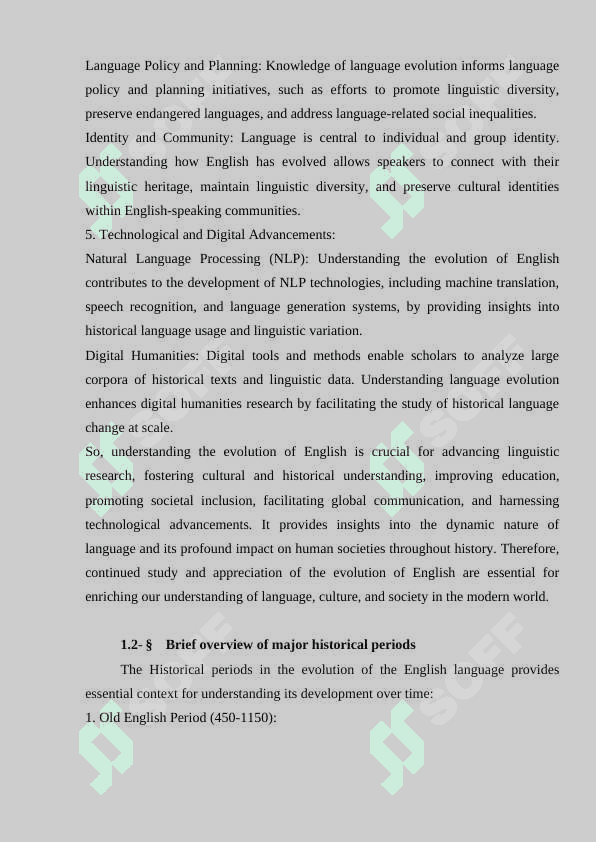 HISTORICAL EVOLUTION OF ENGLISH LANGUAGE: INTRODUCTION TO THE EVOLUTION 8