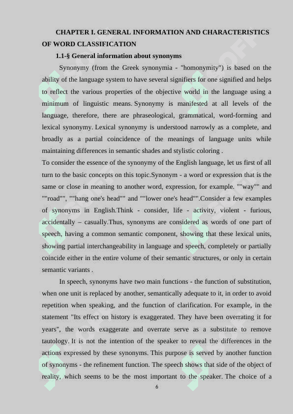 SYNONYMS, ANTONYMS AND HOMONYMS 6