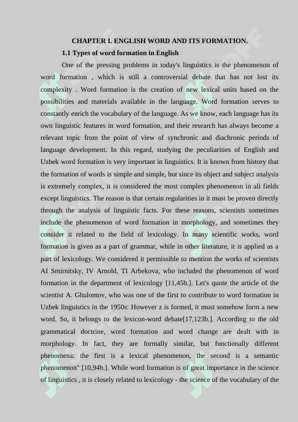 ENGLISH WORD AND ITS FORMATION 4