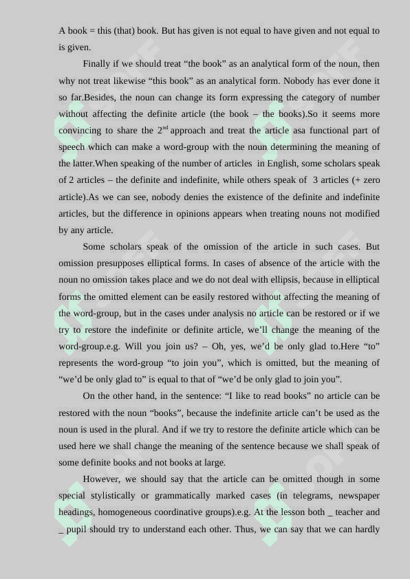 GENERAL CHARACTERISTICS OF FUNCTIONAL WORDS IN ENGLISH. 7