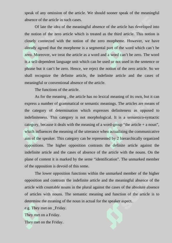 GENERAL CHARACTERISTICS OF FUNCTIONAL WORDS IN ENGLISH. 8