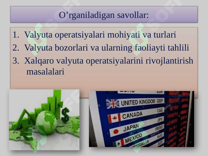 Xalqaro valyuta opratsiyalari va valyuta bozori 2