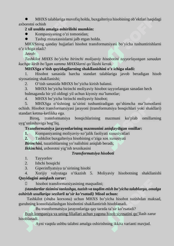 BHMS Hisob siyosati va moliyaviy hisoboti. 3