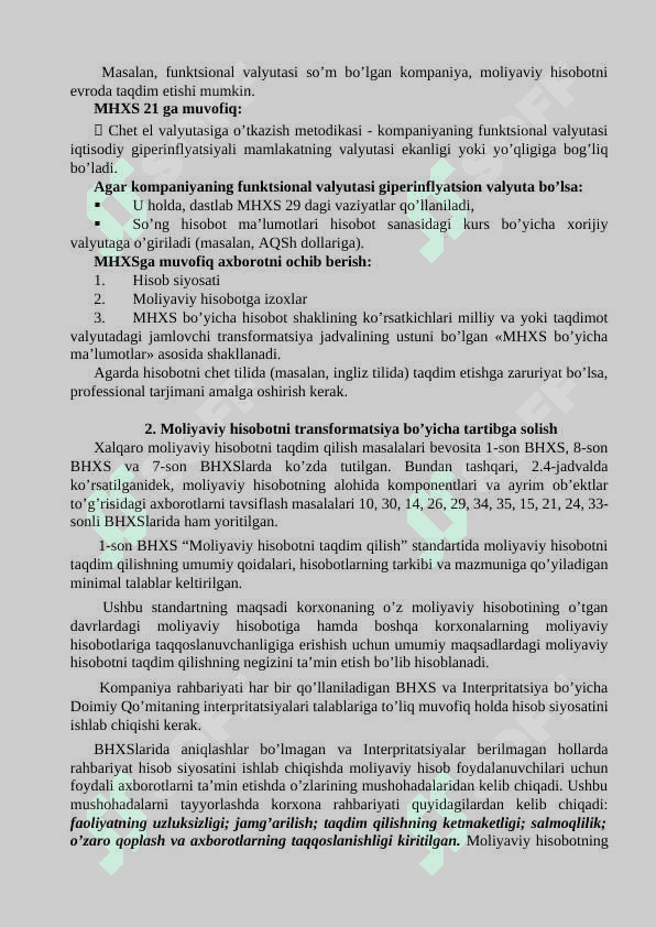 BHMS Hisob siyosati va moliyaviy hisoboti. 7