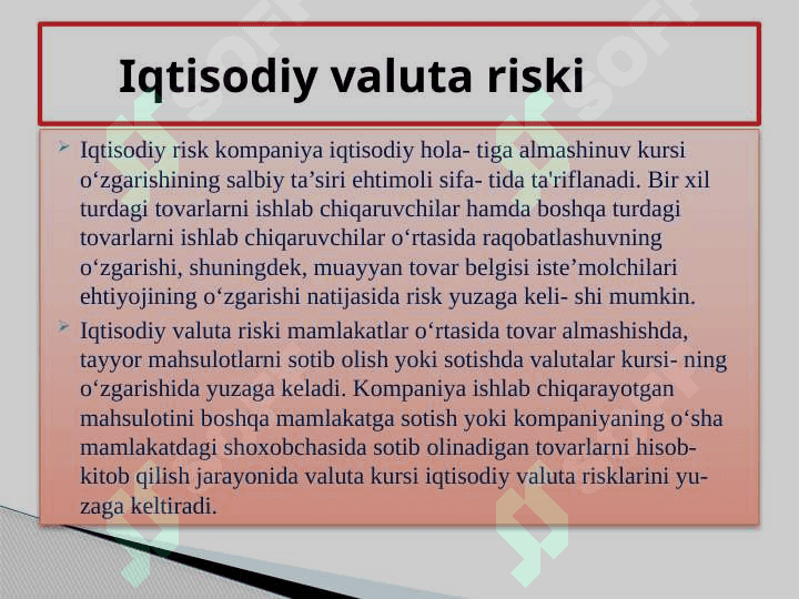 Valyuta riski 7
