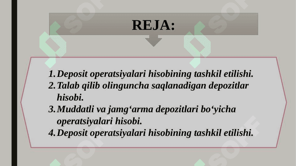 Banklarda depozit operatsiyalarning tashkil etilishi va hisobi 2