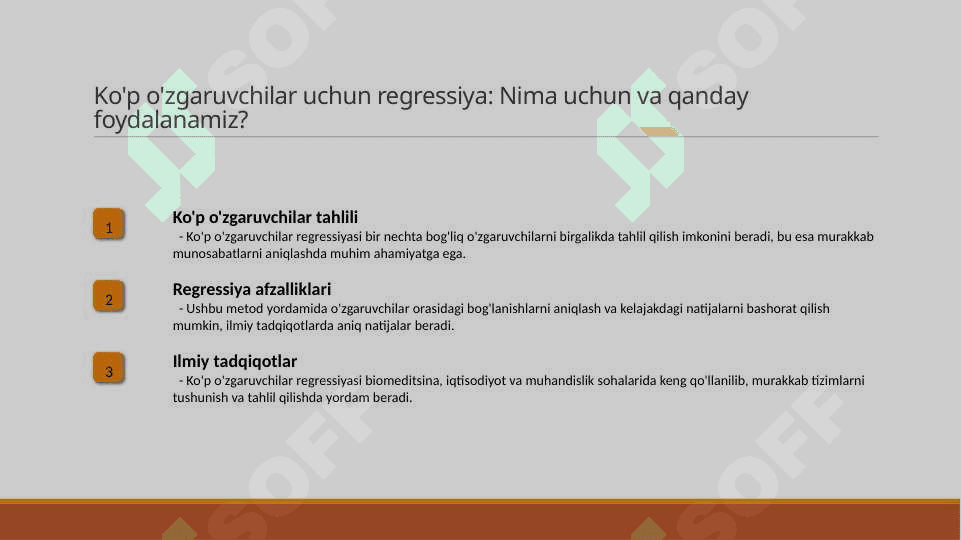 Chiziqsiz modellar koʻp qiymatli regressiya 6