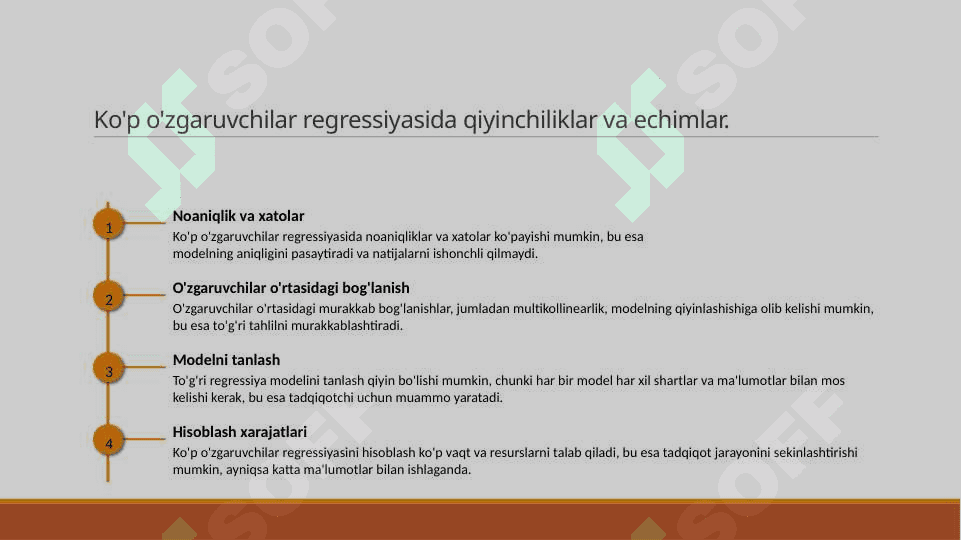Chiziqsiz modellar koʻp qiymatli regressiya 8