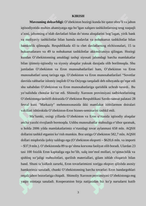 XVI-XVIII ASRLARDA ERON 3