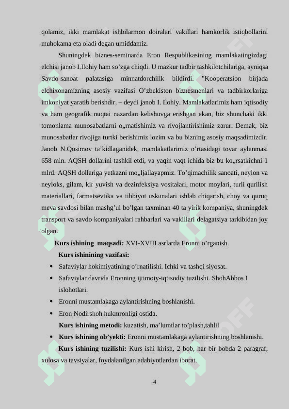 XVI-XVIII ASRLARDA ERON 4