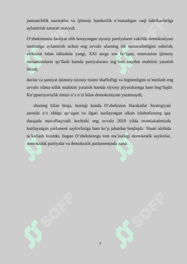 O’zbekistonda ko’ppartiyaviylik muhitining shakllanishi 7