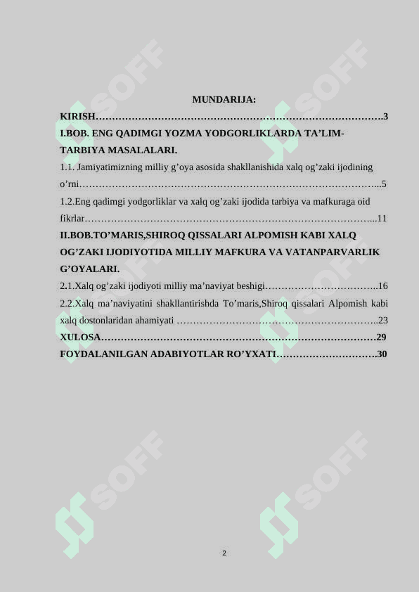 XALQIMIZ OG'ZAKI IJODIYOTI VA MILLIY MAFKURA 2