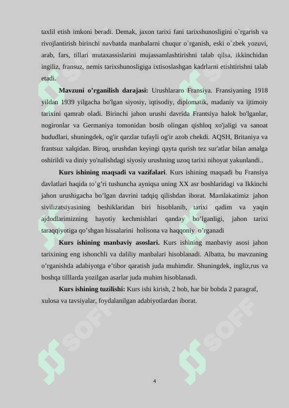 IKKINCHI JAHON URUSHI ARAFASIDA FRANSIYA 4