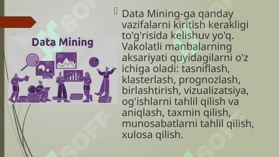DATA MINING MASALALARI. AXBOROT VA BILIM. 3