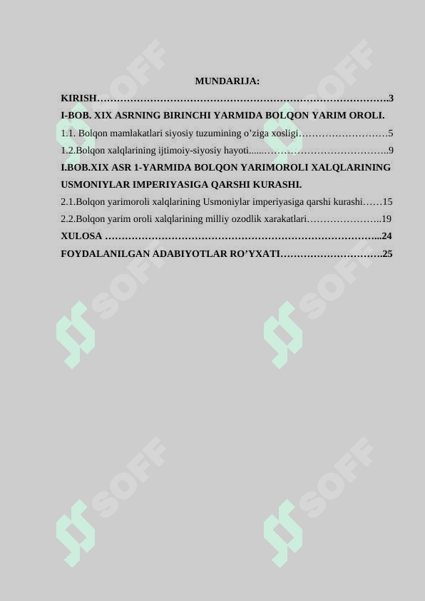 XIX asr 1-yarmida Bolqon yarimoroli xalqlarining Usmoniylar imperiyasiga qarshi kurashi 2