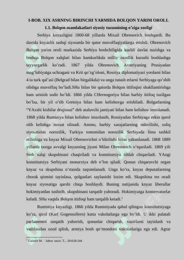 XIX asr 1-yarmida Bolqon yarimoroli xalqlarining Usmoniylar imperiyasiga qarshi kurashi 5