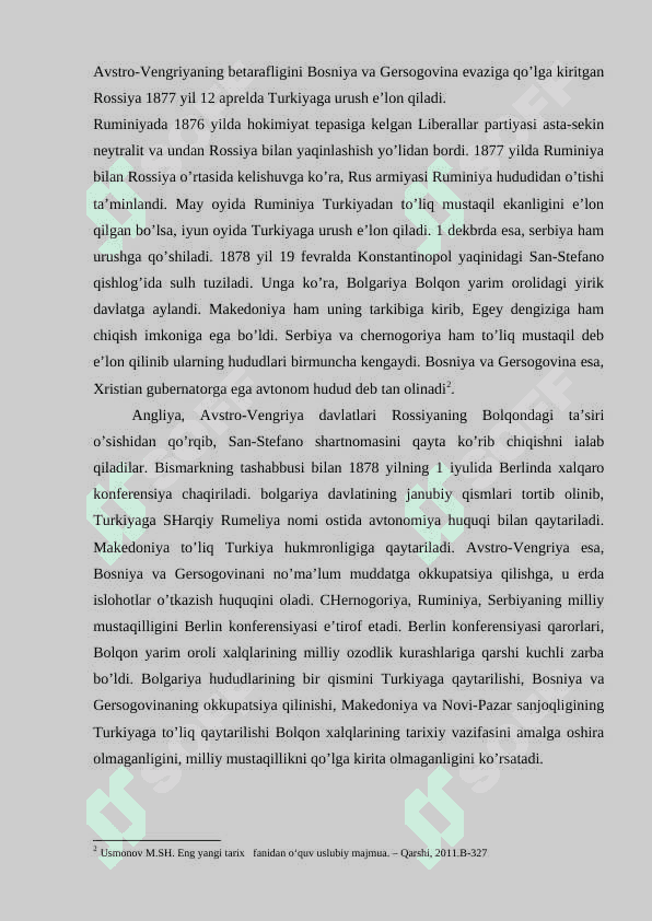 XIX asr 1-yarmida Bolqon yarimoroli xalqlarining Usmoniylar imperiyasiga qarshi kurashi 8