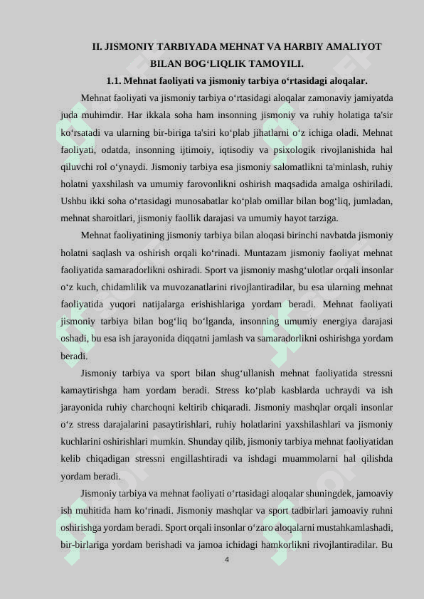Jismoniy tarbiyada mehnat va harbiy amaliyot bilan bog‘liqlik tamoyili 4