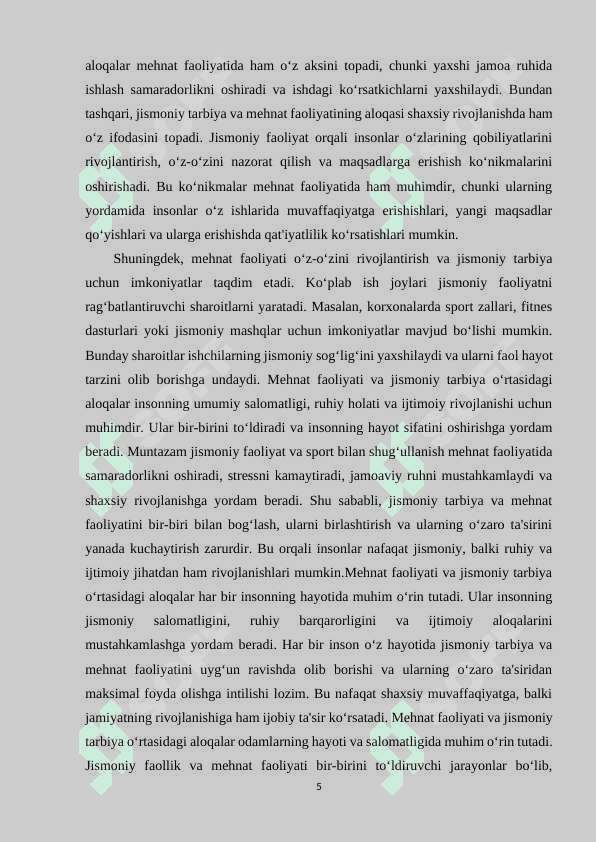 Jismoniy tarbiyada mehnat va harbiy amaliyot bilan bog‘liqlik tamoyili 5